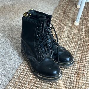 Dr. Martin Black Leather Lace-Up Boots